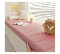LUYSGBXR Velvet Waterproof Long Bench Cushions Mattress Bay Window Pads Chair Seat Decorative Garden(Pink 3,40x40x4cm)