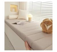 LUYSGBXR Velvet Waterproof Long Bench Cushions Mattress Bay Window Pads Chair Seat Decorative Garden(Light Brown 18,200x40x4cm)