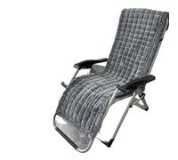 LUYSGBXR Winter Soft Plush Lounge Chair Cushion Anti Slip Thickened Folding Lazy Mat Home Garden Office Nap Rocking Chairs Pad(Dark Grey,50x130cm 1pcs)