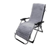LUYSGBXR Winter Soft Plush Lounge Chair Cushion Anti Slip Thickened Folding Lazy Mat Home Garden Office Nap Rocking Chairs Pad(Grey,50x160cm 1pcs)