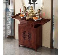 LuysmengEU Mesa de Altar de Santuario Personal, Mueble de Altar de Madera, Mueble nicho de Buda Chino con cajones y Almacenamiento for Salas de Estar y santuarios.(80x40x100cm)