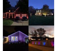 LuysmengEU RGB Buried LED Landscape Lights - Wireless RF Remote Control Garden Spotlight, Outdoor Ground Lights Recessed Color(1pcs,6W(12V))