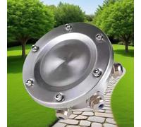 LuysmengEU Underwater Waterproof Connection Box - IP68 Sealed 304 Stainless Steel Outdoor Light Junction Boxes, Swimming Pool Underwater Fountain Light Transition Head(1 in 8 Out)