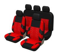 LUYSNDFG Fundas Asientos Coche para VW Golf 1 Cabriolet 1974-2024, Funda Asiento Coche Coche Juegos de Cubreasientos Delanteros Y Traseros Juegos Cubreasientos Protector,D Red