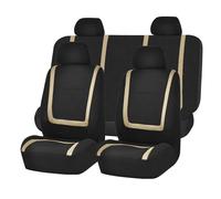 LUYSNDFG Fundas Asientos Coche para VW T6 California 2016-2023, Juegos de Cubreasientos Delanteros Traseros, Funda Asiento Coche Cómodo Transpirable Fundas para Asientos,A Beige