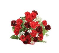 LUYYBDBG Flores Artificiales Flor De Jabón Imitación, Ramo Único, Clavel, Conjunto Rosas para Boda, Jabón, Seco Inmortal-borgoña