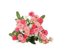 LUYYBDBG Flores Artificiales Flor De Jabón Imitación, Ramo Único, Clavel, Conjunto Rosas para Boda, Jabón, Seco Inmortal-Rosa