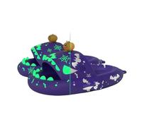 LUYYBDBG zapatillas de casa Halloween Pumpkin Night Thark Slippers Women Sandalia Luminosa Pareja Inicio Diapositivas Sin Deslizamiento Men Afuera Flip Flip-2-38-39