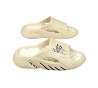 LUYYBDBG Zapatillas de casa Verano Hombres Carta Impresión Lados Sandalias Interior Al Aire Libre Playa Zapatos Casuales Slides Suela Suave Flip-Flops Hombres-2-42-43