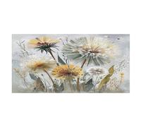 LUYYSKY Hermosa toalla de playa absorbente rústica de dientes de león, pintura al óleo vintage otoño jardín flores plantas diente de león al aire libre toalla de playa de terciopelo de una sola cara