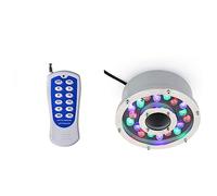 Luz a Prueba de Agua con Control Remoto Que Cambia de Color RGB - Luz de Fuente subacuática empotrada para Piscina LED, Foco de Paisaje Sumergible IP68 (Color : RGB+Remote, Size : 6w(12V))