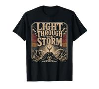 Luz a través de la tormenta Mateo 514 versículo bíblico Cristiano Camiseta