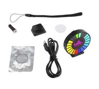 Luz activada por sonido 2K HD con control de aplicación, lámpara de ambiente RGB para Box EVP, dispositivo de sensor de ruido recargable USB-C para Parano(B)