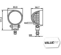 Luz adicional atornillado 1G0 357 000-001 HELLA