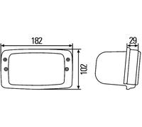 HELLA 1GB 996 080-021 Halógena-Faro de trabajo - Double-Beam - 24/12V