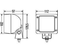 Luz adicional montaje exterior 1GA 997 506-021 HELLA