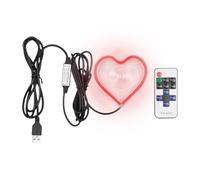 Luz Ambiental en Forma de corazón: lámpara de Acento de Tablero Brillante, decoración romántica del vehículo | Accesorio de Humor con alimentación USB, Ideal para el Refuerzo de Ambiente de Mejora de