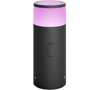 Philips Hue - Pedestal de Exterior LED Inteligente Hue Calla, 8W, Luz Blanca y de Colores, Conexión de baja tensión, Compatible con Alexa y Google Home, Color Negro (extensión)