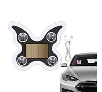 Luz ambiental LED para coche | Decoración mariposa recargable con energía solar - 6 modos luz ambiente LED para coche - Adecuado para mujeres hombres vehículos habitación fiesta camión puerta