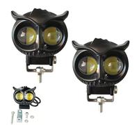 Luz antiniebla de motocicleta | Luz de cruce LED de búho de motocicleta extra perla, linterna impermeable para acampar coche al aire libre