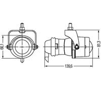 Luz antiniebla izquierda DE 1NL 008 090-821 HELLA