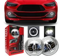 Luz antiniebla LED 2v1 luz diurna 6000K lámpara redonda para Jeep Cherokee