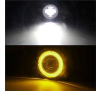Luz Antiniebla LED H11 30 W Coche Luz Circulación Diurna Tipo Ojo Ángel DRL 12 V para Ford para Fiesta V Vi Hatchback Van 2001 2002 2003 2004-2015 Coche Faro Principal Montaje(White and Yellow)