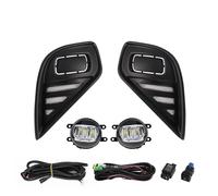 Luz Antiniebla Luz Diurna DRL Para Toyota Para Highlander 2021-2022 Faros Antiniebla Luces Diurnas Dos Colores Blanco Amarillo Interruptor De Cables(FULL SET)