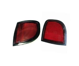 Luz antiniebla Para Mitsubishi para Tritón L200 2005-2015 | Para 8355A015 8355A016 Reflector de parachoques trasero de coche tira de advertencia de lente roja