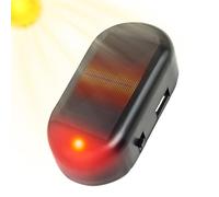 Luz Antirrobo Coche Solar - Alarma Falsa Y LED Intermitente | Energía Solar con Sensor De Luz, Sin Pilas | Instalación Fácil, Seguridad Vehículo, Rojo O Azul
