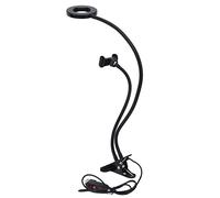 Luz anular para móvil, Anillo de luz Selfie LED 12W, 3 Colores Ajustables, Brillo Regulable con trípode 68 cm y Clip Universal - Mejora Tus vídeos y Streaming con iluminación para