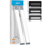 Luz Armario Sensor Movimiento, 2500mAh Led Cocina Bajo Mueble Recargable, Regulable Tira Magnética Adhesiva Luces Armarios con Sensor Sin Cable para Cocina, Armario, Pasillo (Luz Blanca Fría, 32,5CM)