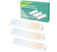 Luz Armario Sensor Movimiento, 3 Modos 2000mAh USB-C Recargable Luz Nocturna Led Cocina Bajo Mueble, 2 Colores 44LED Brillo Regulable Magnética Luz LED Adhesiva para Escalera, Pasillo, Garaje-3 Packs