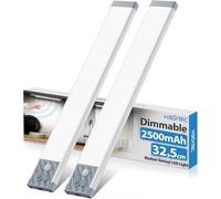 Luz Armario Sensor Movimiento, 33,5CM 2500mAh Brillo Ajustable Led Cocina Bajo Mueble con Sin Cable, Recargable Luces Led Armario Adhesiva Magnética para Cocina Armario Pasillo (Luz Blanca Fría)