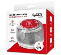 Luz baliza de emergencia para coche Avant V16 Connected AV1201/ Homologada/ Base Imantada/ Geolocalizable/ Funciona a Pilas