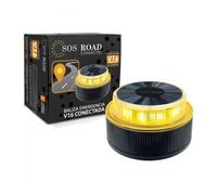 Luz baliza de emergencia para coche SOS Road Connected EL2024 V16/ Homologada/ Base Imantada/ Geolocalizable/ Funciona a Pilas