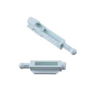 Luz coche soporte para 2 soportes de ajuste de faros delanteros para E39 Serie 5 (2000-2003), marcos protectores de plástico blanco.(C set)