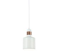LUZ COLGANTE BLANCA RESTENZA 1X E27/40W IP20 AL PND-2439-1-WH