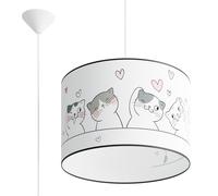 Luz Colgante Infantil Para Niños Y Niñas E27 Gato Ø40 Cm Techo Pendiente