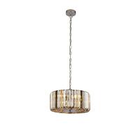 Searchlight Lámpara colgante Chapeau cortina cristal, Ø 35 cm