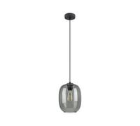 Luz Colgante Lámpara Vidrio Ahumado Ø 20CM H: Máx. 1,7 M Ajustable E27 Comedor