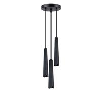 Luz Colgante Negra G9 Para Comedor Dormitorio, 19.5 cm, Pendiente Techo Interior