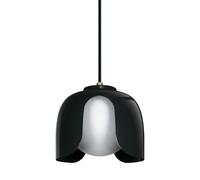 Luz Colgante Wiro OSRAM E27 Acero y Vidrio Negra, 20 cm, Moderno