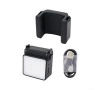 Luz compacta de llenado magnético 16 LED, 5 modos de brillo ajustable 20 | Lámpara de clip portátil para Pocket 4 Pro Luna para fotografía ultra