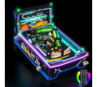 Luz compatible con la máquina de pinball Lego Arcade (versión RC) | 11374, BrickBling Display Light, LED de alta densidad, profundidad visual mejorada, no incluye modelo