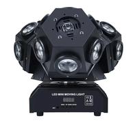 Luz con cabezal móvil giratorio de tres cabezales, 18x10W, DJ, salón de baile, Bar, cafetería, espectáculo de escenario, discoteca, luces láser estroboscópicas rodantes de 3 brazos Beam Laser