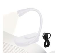 Luz Con Clip: Mini Lámpara Para Libros, Luz De Lectura Con Clip USB Recargable, Iluminador De Cabecera Portátil | Uso Compacto De Utilidad De Viaje Para Regalo De Inauguración De Una Casa Al Aire Libr