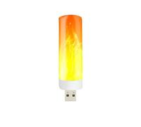 Luz con efecto de llama - Bombilla LED con llama | Luz de llama recargable por USB | Luces LED para chimenea con luz de llama para decoración de Bar, fiesta, habitación, farol similar al fuego, efecto