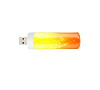 Luz con efecto de llama, luz de efecto de llama, linterna similar al fuego, luz de llama recargable por USB, ahorra energía, linterna similar al fuego, efecto de fuego natural, luz decorativa para