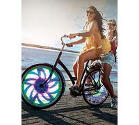 Luz de 32 LED Radio Rueda Bici Bicicleta 30 Patrones Motivos Llanta Luces Colores
